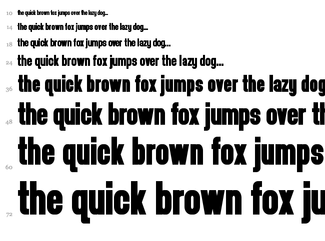 Headthinker font waterfall